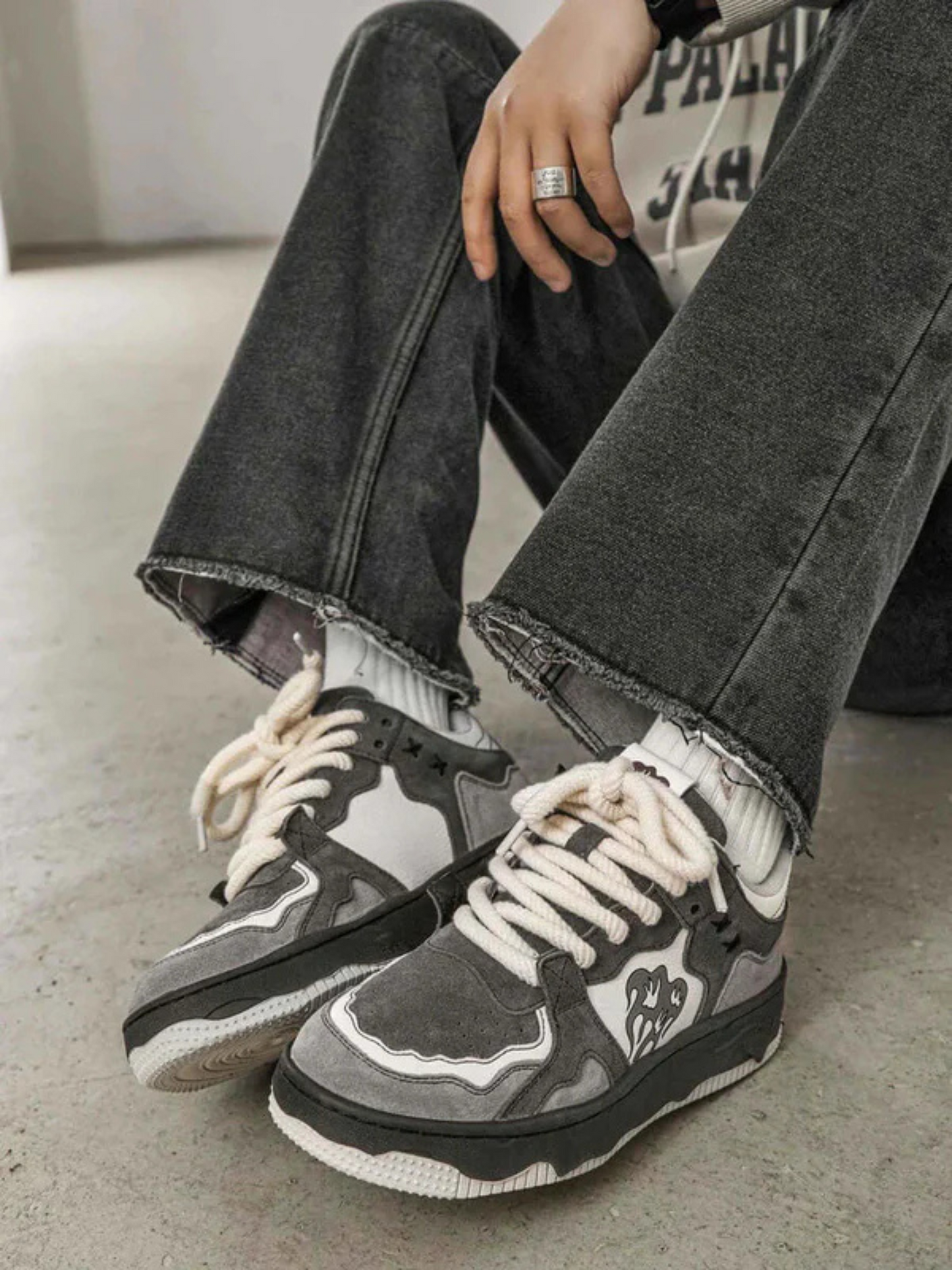Retro Flame Sneaker
