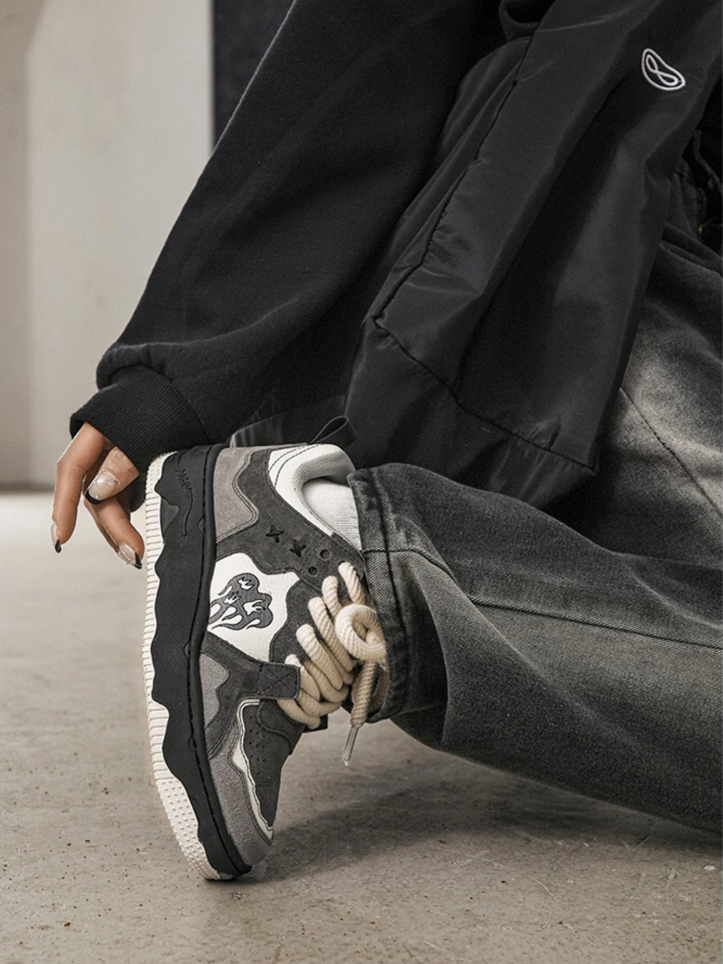 Retro Flame Sneaker