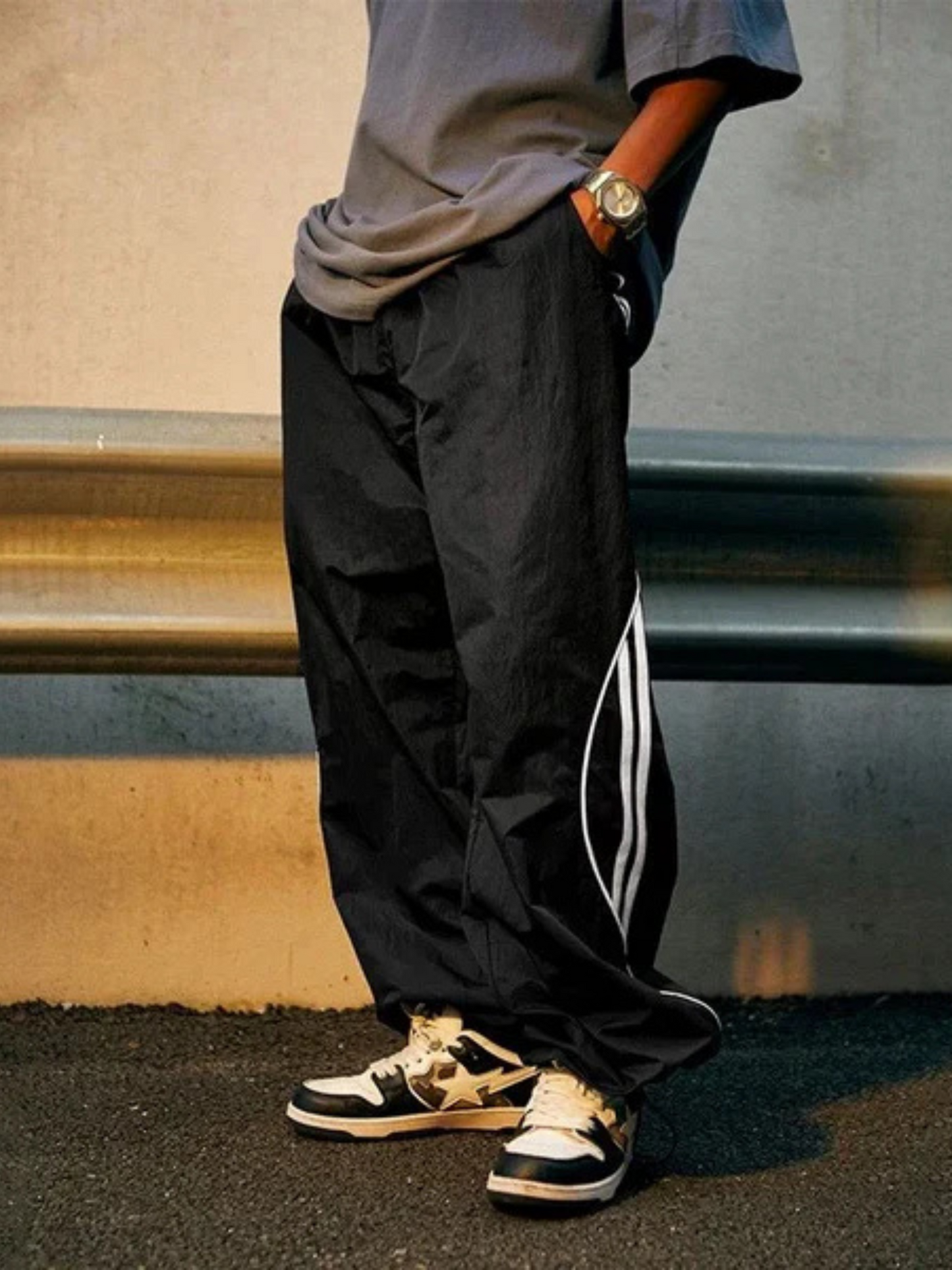 Amalfi® Striped Tech Joggers