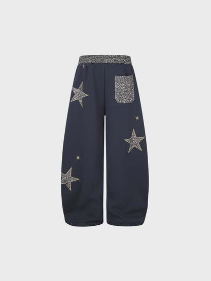 Amalfi® Leopard Star Barrel Sweatpants