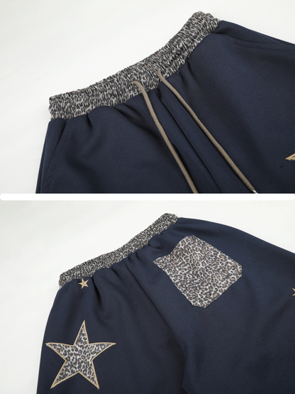Amalfi® Leopard Star Barrel Sweatpants