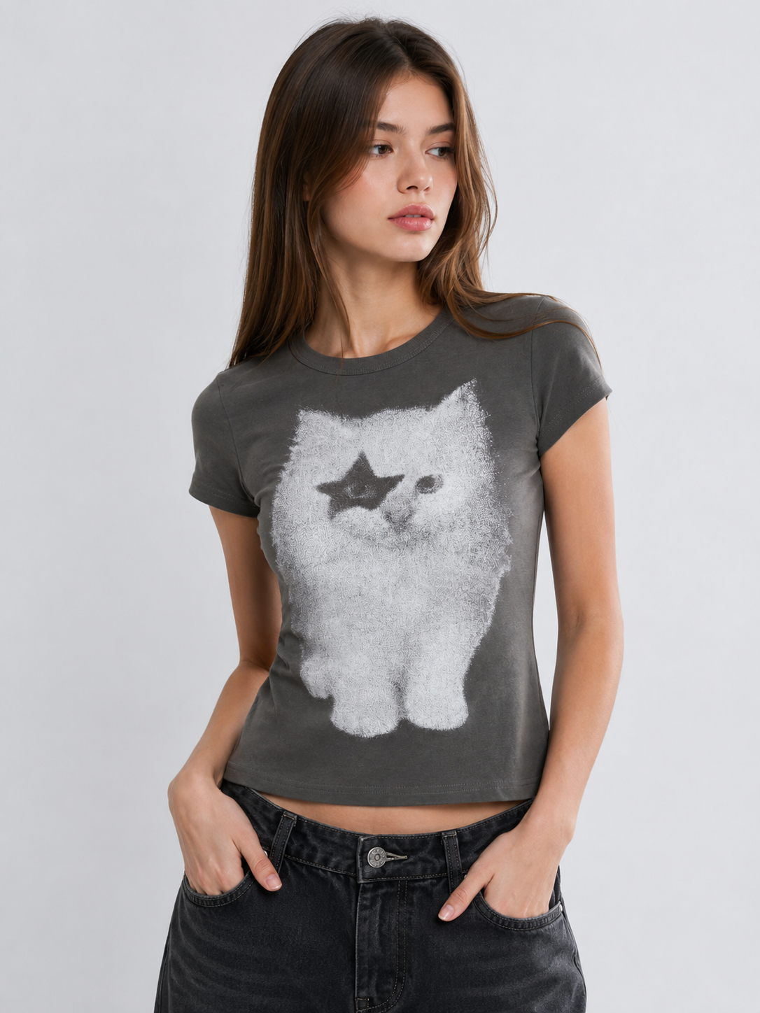 Amalfi® Airbrush Cat Baby Tee
