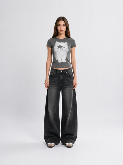 Amalfi® Airbrush Cat Baby Tee