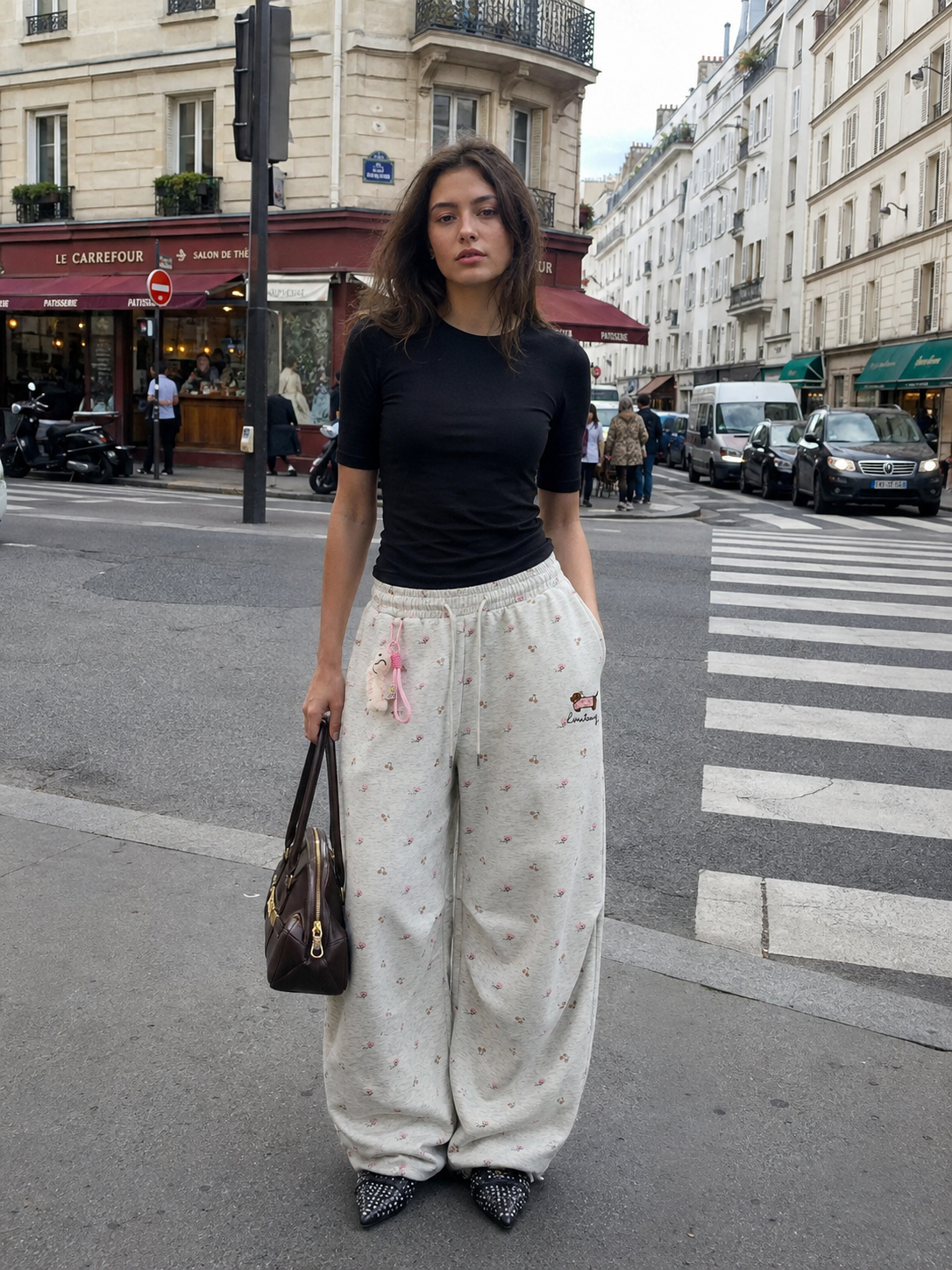 Amalfi® Cherry Pup Barrel Sweatpants