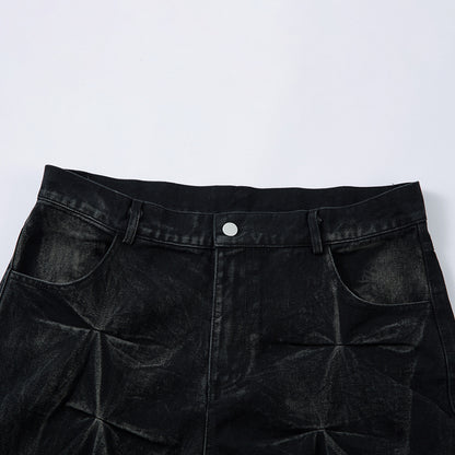 Amalfi® Vintage Pleated Wash Jeans