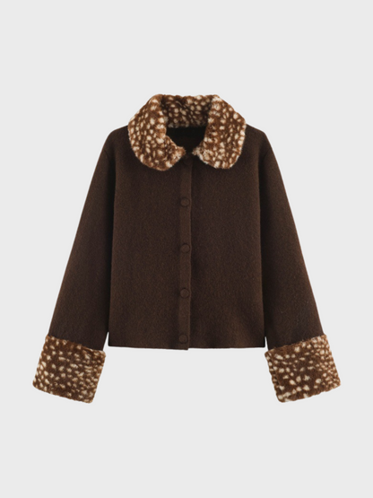 Amalfi® Fawn Faux Fur Cardigan