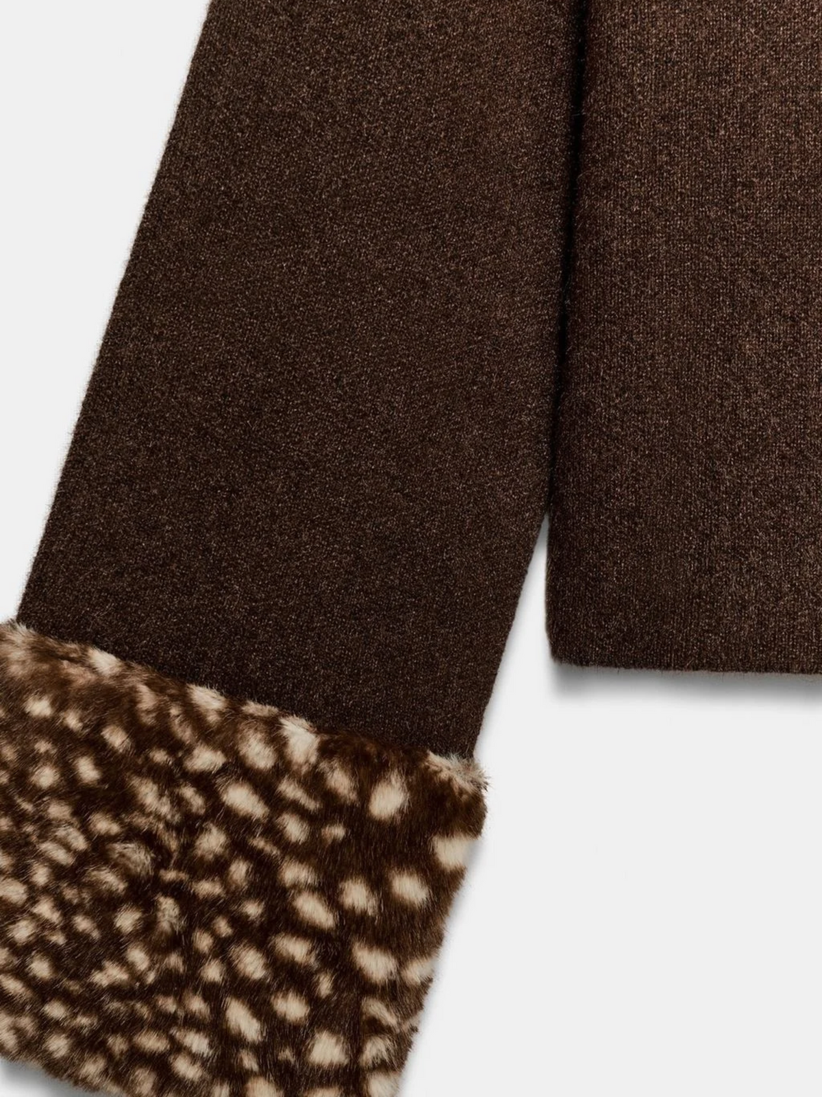 Amalfi® Fawn Faux Fur Cardigan