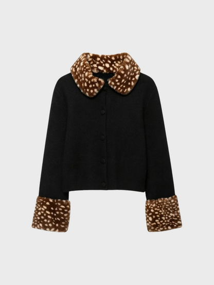Amalfi® Fawn Faux Fur Cardigan
