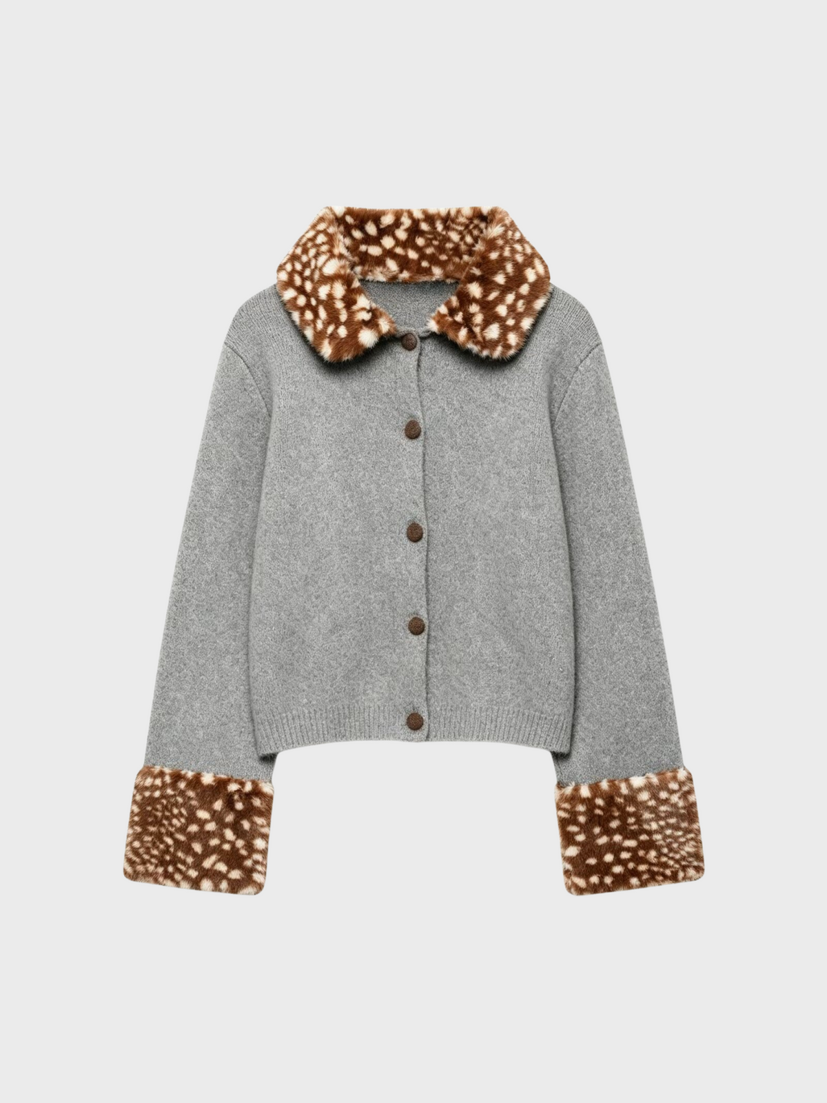 Amalfi® Fawn Faux Fur Cardigan