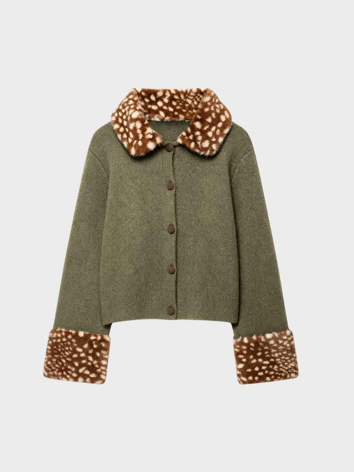 Amalfi® Fawn Faux Fur Cardigan