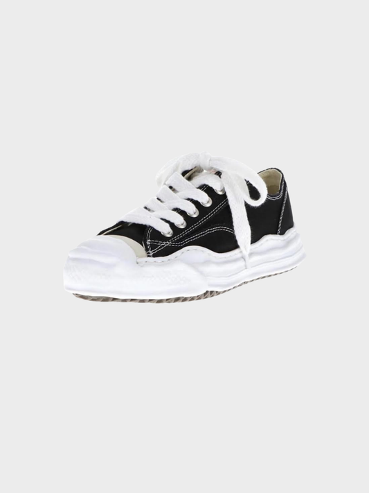 Distorted Canvas Low Sneakers