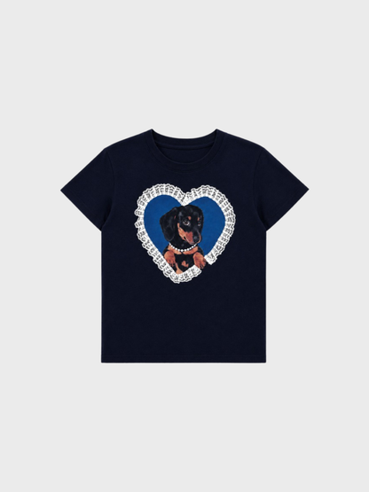 Amalfi® Darling Pup Lace Tee