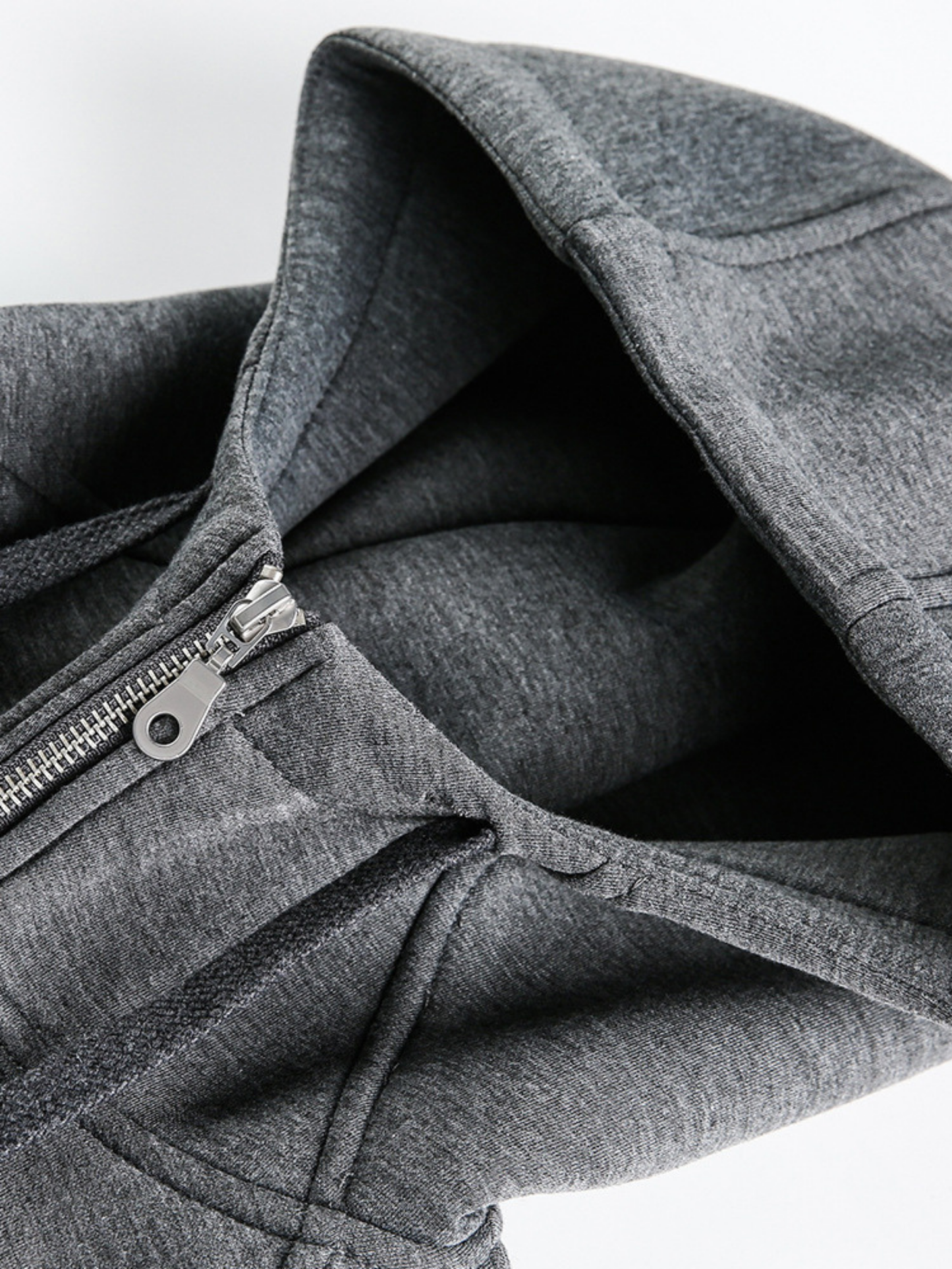 Deconstructed Contour Zip Hoodie