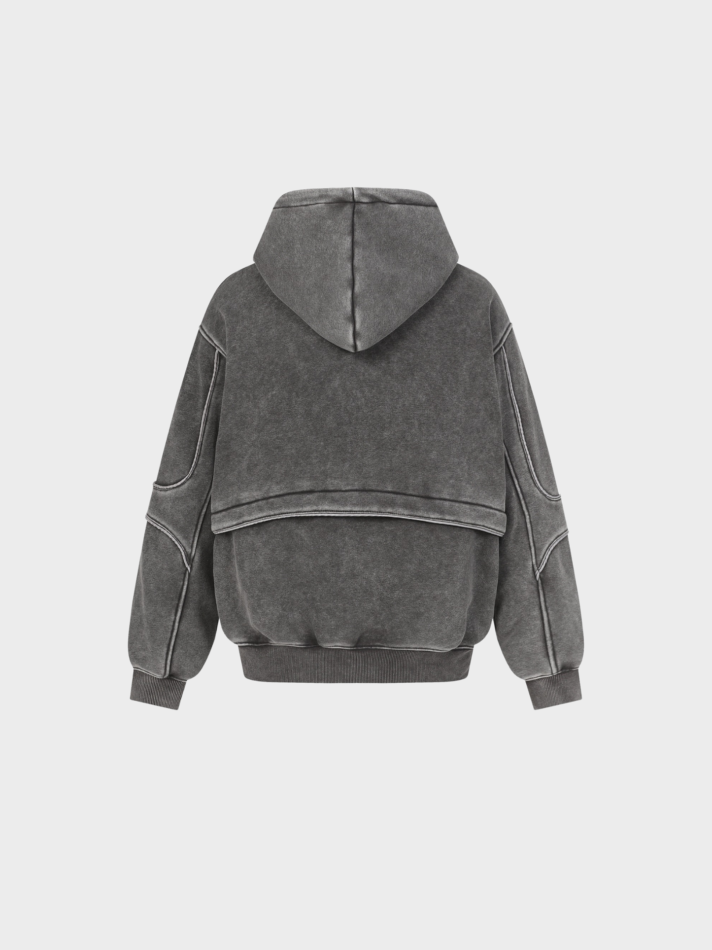 Eclipse Washed Deconstructed Hoodie