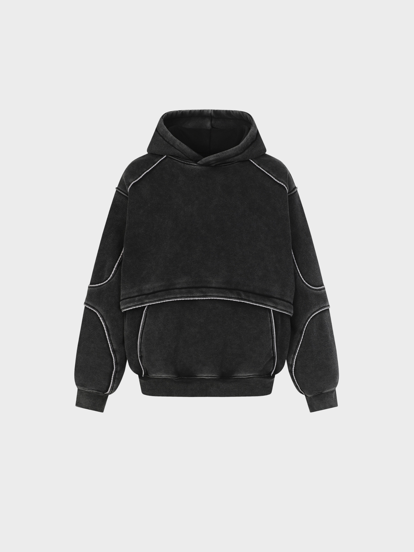 Eclipse Washed Deconstructed Hoodie