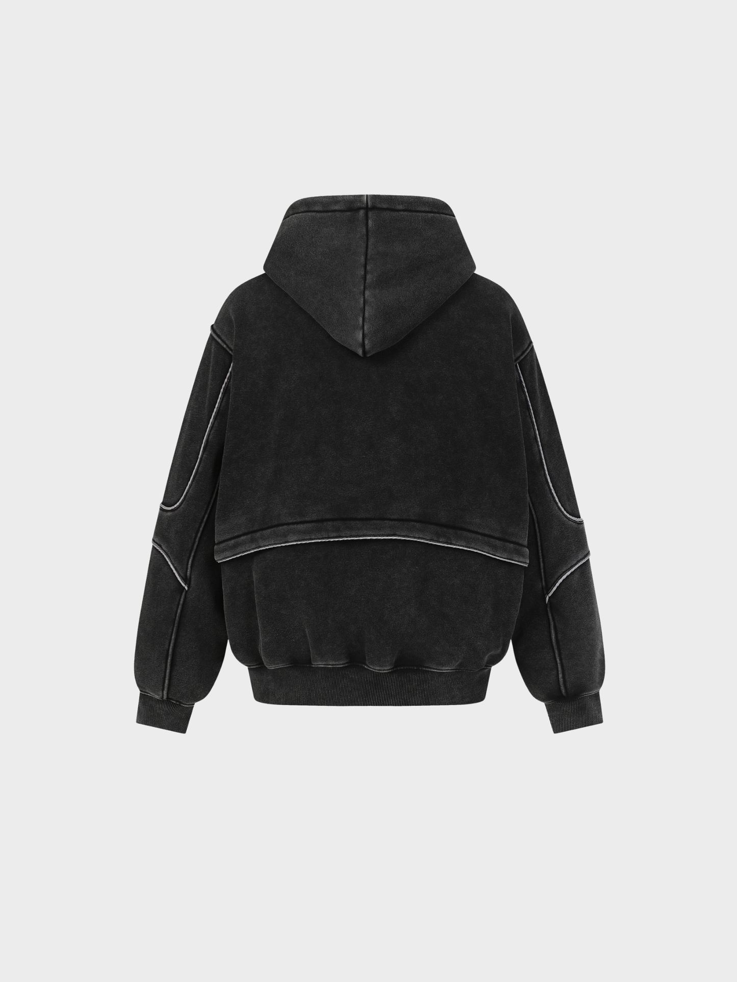 Eclipse Washed Deconstructed Hoodie