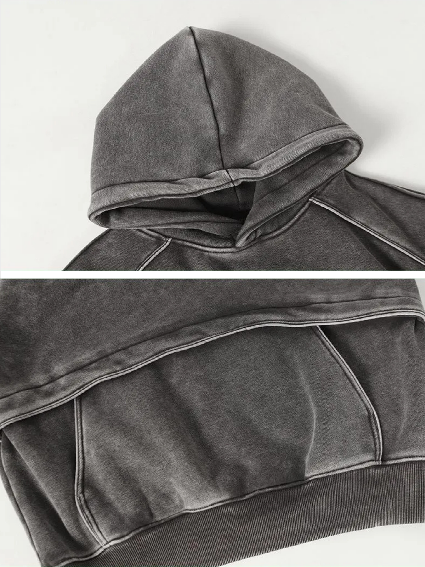 Eclipse Washed Deconstructed Hoodie