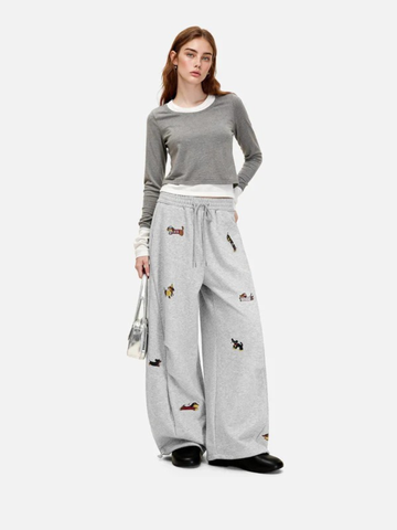 The Pup Embroidered Barrel Sweatpants main image 1