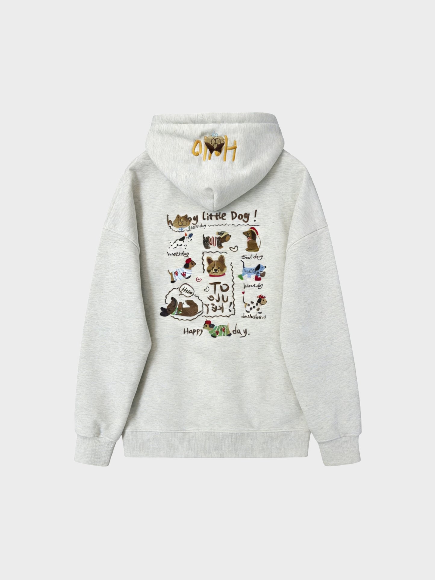 Amalfi® Pup Story Embroidered Hoodie