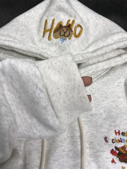 Amalfi® Pup Story Embroidered Hoodie
