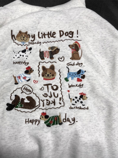 Amalfi® Pup Story Embroidered Hoodie