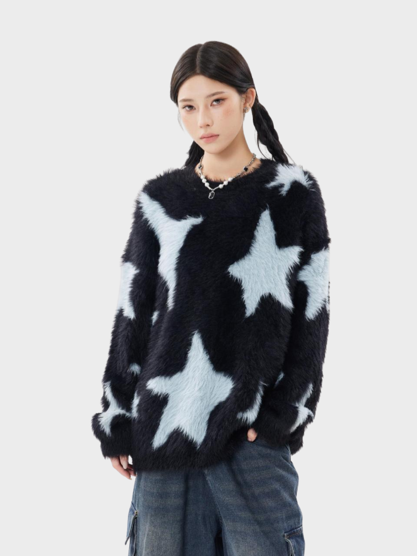 Cosmic Fluff Star Sweater