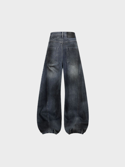 Deconstructed Revival Barrel Jeans