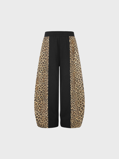 Amalfi® Leopard Panel Barrel Sweatpants