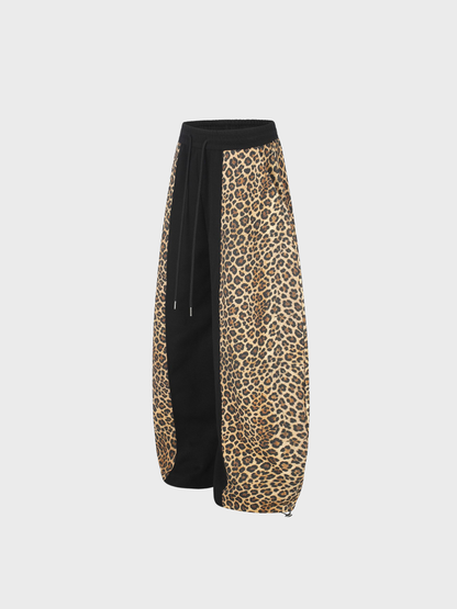 Amalfi® Leopard Panel Barrel Sweatpants