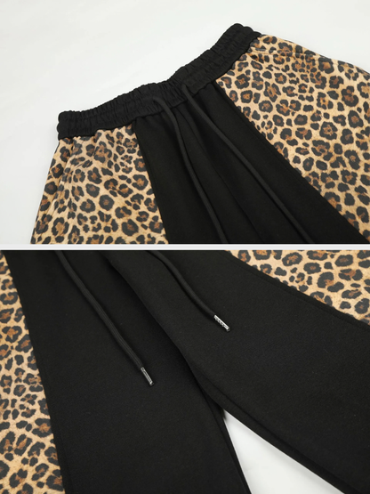 Amalfi® Leopard Panel Barrel Sweatpants