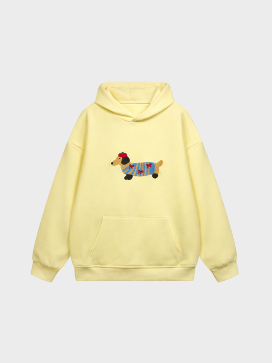 Amalfi® Cozy Pup Embroidered Hoodie